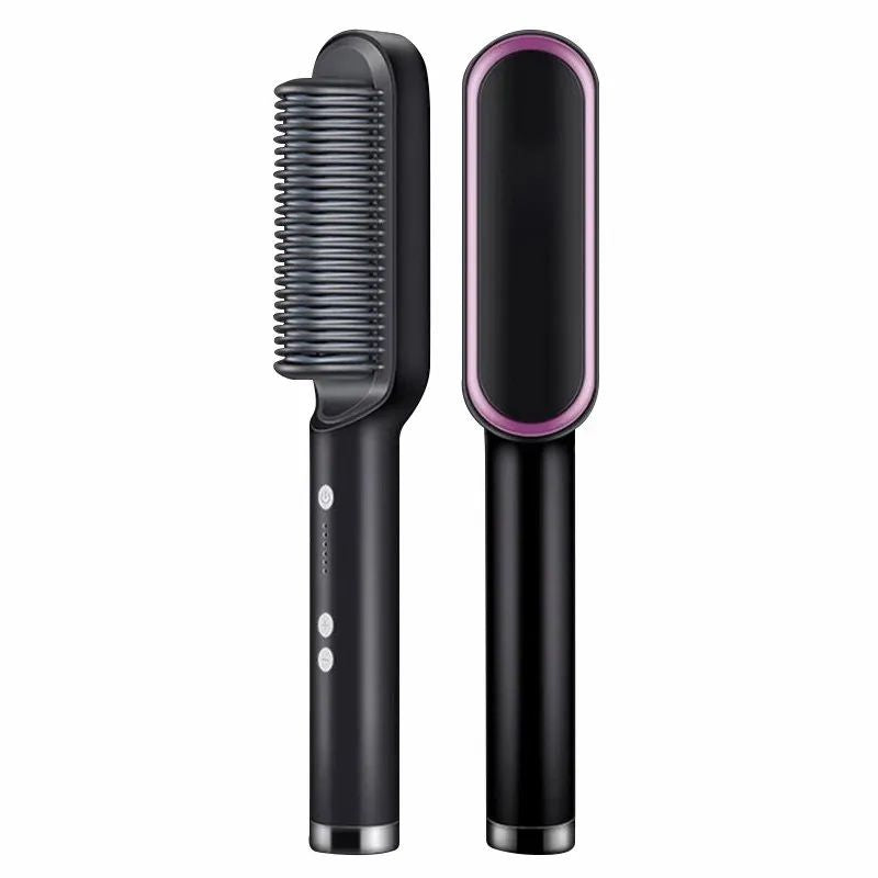 909 Fast Heat Hair Straightener Brush – Get Smooth, Silky & Frizz-Free Hair in Minutes (Multi-Color)
