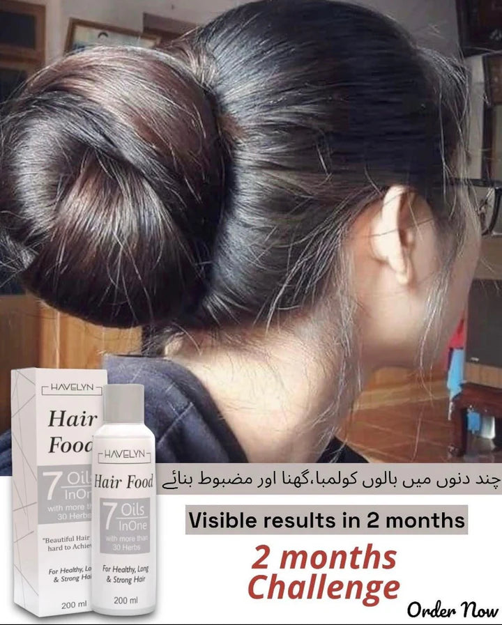 ✨ Havelyn Hair Food Oil | 100% Herbal Formula to Stop Hair Fall, Boost Growth & Add Shine Naturally