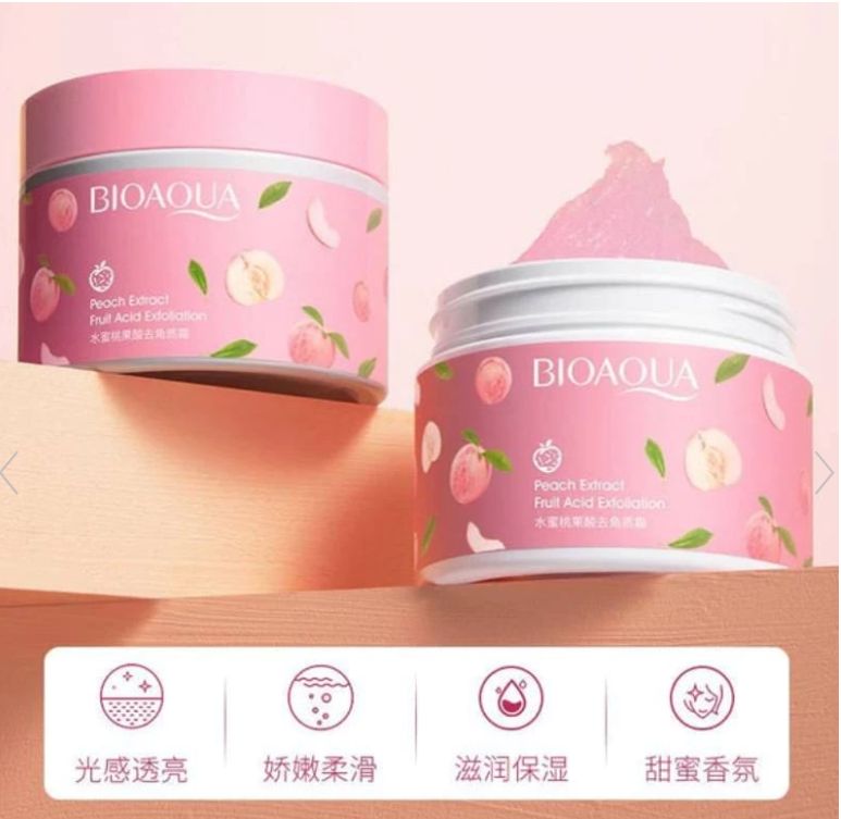 BIOAQUA Peach Exfoliating Gel β Gentle Face Cream for Glowing, Smooth & Fresh Skin