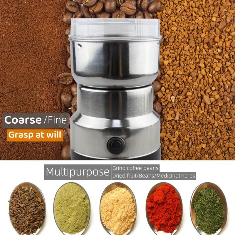 RAF Mini Electric Grinder β Powerful Stainless Steel Coffee & Spice Grinder Machine (220V)