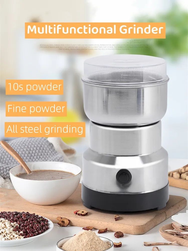 RAF Mini Electric Grinder β Powerful Stainless Steel Coffee & Spice Grinder Machine (220V)