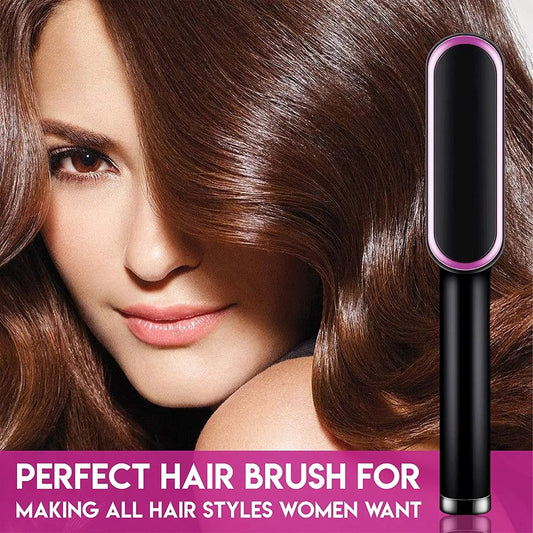 909 Fast Heat Hair Straightener Brush – Get Smooth, Silky & Frizz-Free Hair in Minutes (Multi-Color)