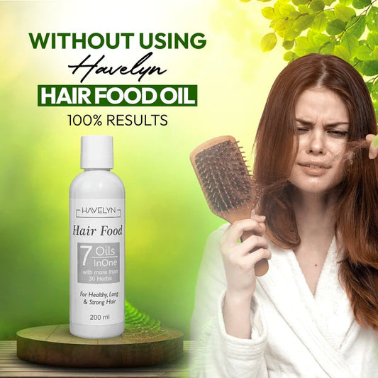 ✨ Havelyn Hair Food Oil | 100% Herbal Formula to Stop Hair Fall, Boost Growth & Add Shine Naturally