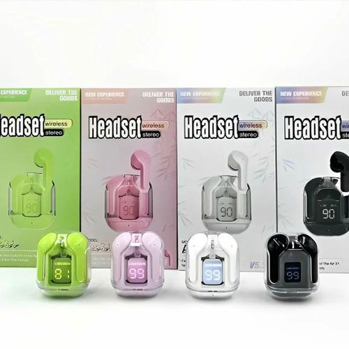Air31 Wireless Earbuds – Crystal Transparent Design with Bluetooth Connectivity