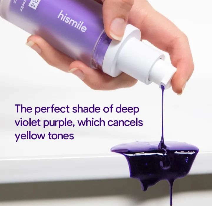 Hismile V34 Purple Whitening Toothpaste – Instantly Brightens, Removes Stains & Fights Yellowing for Fresh, Healthy Teeth & Gums