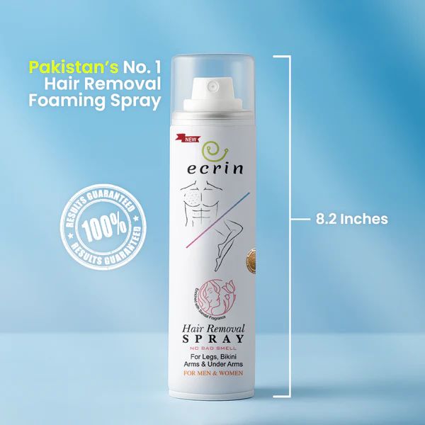 Ecrin Hair Removal Foaming Spray – Advanced Formula for Smooth, Silky Skin (200ml)