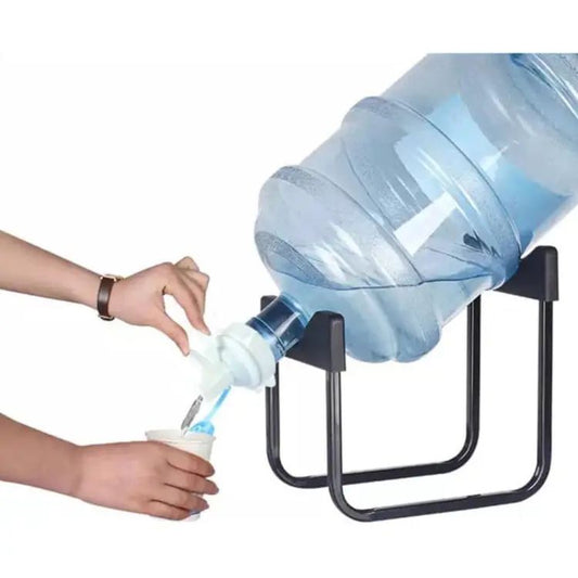 2-Pcs Water Dispenser Set – Bottle Stand & Easy-Pour Tap (Without Bottle)